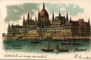 Budapest Parlament Litho