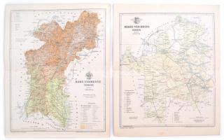 A Magyar Királyság és Horvátország vármegyei térképei, összesen 69 db térkép (Pozsony és Pozsega hiá...