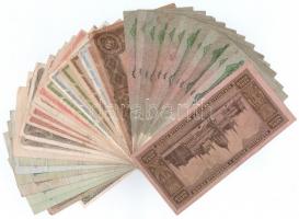 153db-os korona-pengő-forint bankjegy tétel, benne többek között szép tartású 1930. 20P és további p...