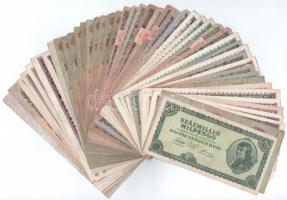 153db-os korona-pengő-forint bankjegy tétel, benne többek között szép tartású 1930. 20P és további p...