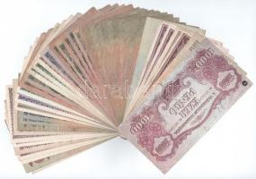 153db-os korona-pengő-forint bankjegy tétel, benne többek között szép tartású 1930. 20P és további p...