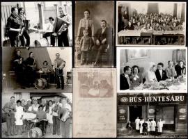 cca 1930-1970 Társaságokat, osztályokat ábrázoló fotók, 14 db, 14×9 cm