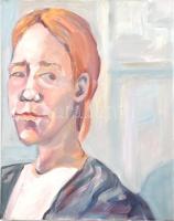 Selmeczi-Trenovszki Mónika (1986-): Női arckép. Olaj, vászon, jelzett a hátoldalán, 50x40 cm