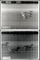 1975-1982 5 db lóverseny célfotó, 24×18 cm