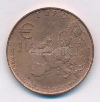 Németország 1997. 1 1/2EUR Európai hét T:1- (eredetileg PP) Germany 1997. 1 1/2 Euro European week C:AU (originally PP)