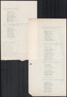 1935-36 FTC eredmények, részben géppel és kézzel írt, mappában