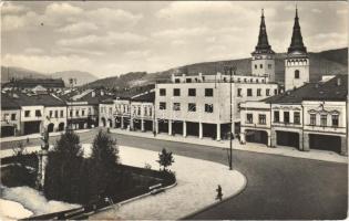 Zsolna, Zilina; Námestie Slobody / tér / square (ragasztónyom / glue mark)