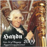 2009. 5Ft-200Ft Haydn (6xklf) forgalmi érme sor + Joseph Haydn Ag emlékérem (12g/0.999/29mm) T:PP  Adamo FO43.4