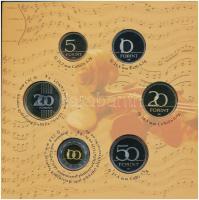 2009. 5Ft-200Ft "Haydn" (6xklf) forgalmi érme sor + "Joseph Haydn" Ag emlékérem ...