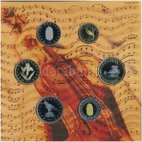 2009. 5Ft-200Ft "Haydn" (6xklf) forgalmi érme sor + "Joseph Haydn" Ag emlékérem ...