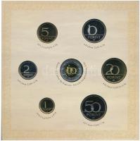 2008. 1Ft-100Ft (7xklf) "Reneszánsz emlékév" forgalmi sor szettben + Mátyás denár Ag fantá...