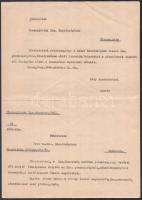 1912-1945 9 db oktatásüggyel kapcsolatos okmány
