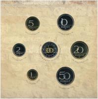 2005. 1Ft-100Ft (7xklf) forgalmi sor szettben + 2005. 10Ft "József Attila" T:PP 
Adamo FO...