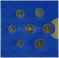 2000. 1Ft-100Ft (7xklf) forgalmi sor szettben + "200Ft Millenium" T:PP Adamo FO33.1