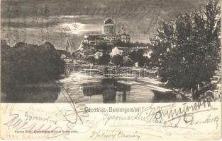 1904 Esztergom, Bazilika, Duna, este. Kardos Dezső (EK)