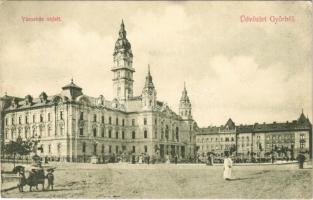 1906 Győr, Városház oldala (EK)