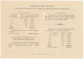 1951. "Második Békekölcsön" nyereménykölcsön 100Ft-ról szárazpecséttel, lyukasztásokkal ér...