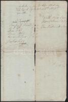 1839 Latin és magyar nyelven írt okmányok, 2 db