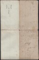 1839 Latin és magyar nyelven írt okmányok, 2 db