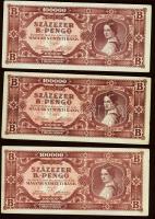 1946. Kis tétel inflapengő 16db (9klf) T:II+,II,III (kevés)