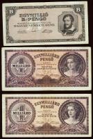 1946. Kis tétel inflapengő 16db (9klf) T:II+,II,III (kevés)