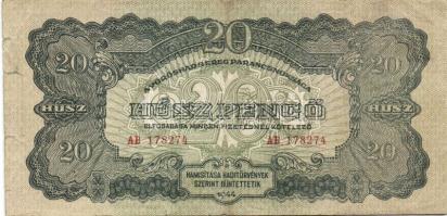 1920. 10K T:II- + kis tétel "V.H." 2P (3x), 5P (4x), 20P (1x), 100P (1x) összesen 10db T:I...