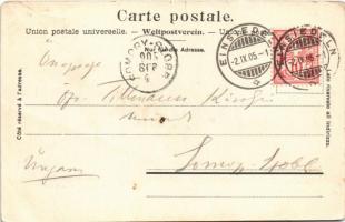 1905 Einsiedeln, Das Kloster, Inneres der Kapelle, Guaden-Altar, Die Muttergottes-Kapelle / abbey, B...