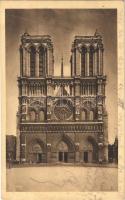 1928 Paris, Notre-Dame, La facade (Rb)