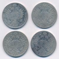 Ausztria 1879. 1Fl Ag "Ferenc József" + 1880. 1Fl Ag "Ferenc József" + 1884. 1Fl...