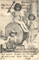 1905 Children with musical instruments (EK)