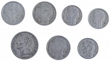 Franciaország 1943-1950. 1Fr-5Fr Al (7db, 6xklf) T:2-,3
France 1943-1950. 1 Franc - 5 Francs Al (7p...