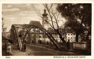 Győr Rába-híd és a Karameliták épülete