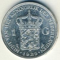 Hollandia 1929. 1G Ag T:2 kis ph.