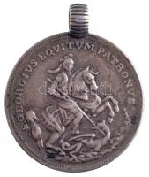 DN "Szent György" fém emlékérem füllel (27mm) T:2,2-
ND "St. George" metal comm...