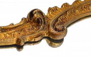 Neobarokk stílusú fa tükör, néhány helyen restaurált. 82x63 cm