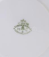 Haas & Czjczek egy személyes reggeliző készlet teás csészével. Részben kézzel festett, jelzett, ...