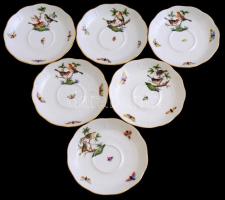 Herendi Rotschild mintás teás készlet. Kézzel festett, jelzett, minimális kopással