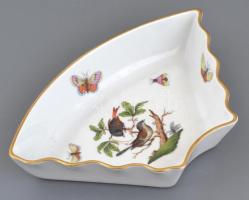 Herendi Rotschild mintás kínáló készlet. 5 + 2 db, tál és tálca. Komplett. Kézzel festett, jelzett, ...