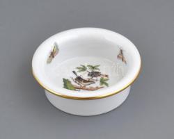 Herendi Rotschild mintás kínáló készlet. 5 + 2 db, tál és tálca. Komplett. Kézzel festett, jelzett, ...