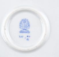 Herendi Rotschild mintás kínáló készlet. 5 + 2 db, tál és tálca. Komplett. Kézzel festett, jelzett, ...