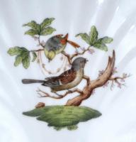 Herendi Rotschild mintás háromrészes kínáló., asztalközép  Kézzel festett, jelzett, hibátlan 30x32 c...