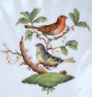 Herendi Rotschild mintás háromrészes kínáló., asztalközép  Kézzel festett, jelzett, hibátlan 30x32 c...