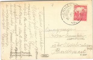 Hermánd, Hermanecz, Harmanec; papírgyár / paper factory (EK)