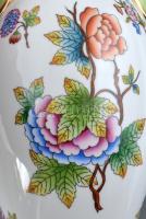 Herendi Viktória mintás urnaváza Kézzel festett, jelzett, hibátlan 33 cm