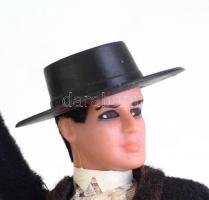 2 db Marin Chiclana vintage spanyol baba figura, műanyag, díszes szövet öltözetben, arc kézzel feste...