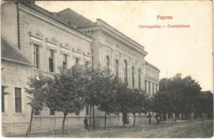 Fogaras, Fagaras; Vármegyeház / county hall / Comitatshaus