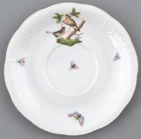 Herendi Rotschild mintás egy személyes étkészlet, leveses alátéttel, lapostányér. Kézzel festett, je...