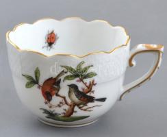 Herendi Rotschild mokkás készlet. Kézzel festett, jelzett, pöttynyi mázhibával