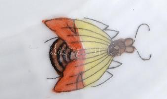 Herendi Rotschild mokkás készlet. Kézzel festett, jelzett, pöttynyi mázhibával