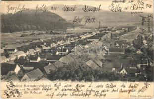 1905 Keresztényfalva, Neustadt, Cristian; látkép / general view (EK)